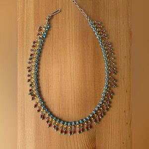 bohemian style mini pearl neck necklace